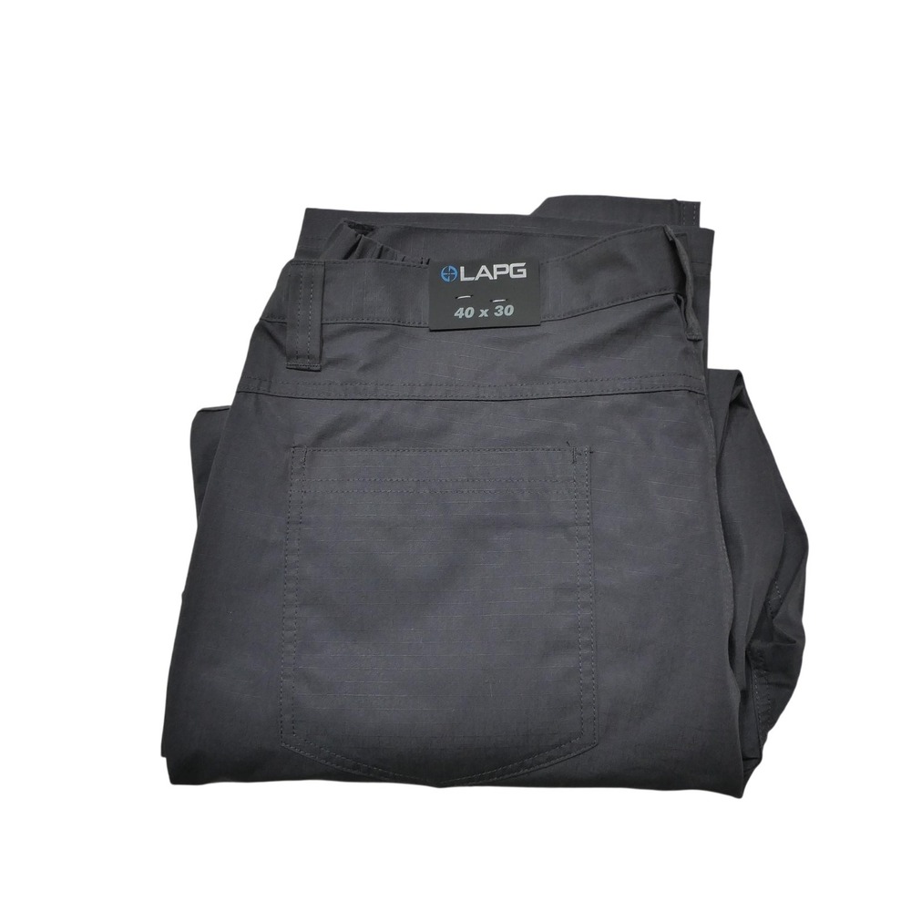 LA Police Gear Cargo Pants Mens 40x30 Charcoal Gray Ripstop Workwear Tactical